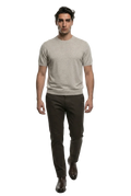 KLASIK 004 The Linen Crew Neck — linen-cotton crew neck tee