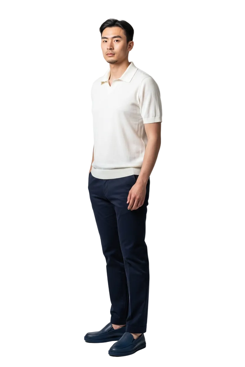 KLASIK 003 The Must Polo — menswear polo, alternate view